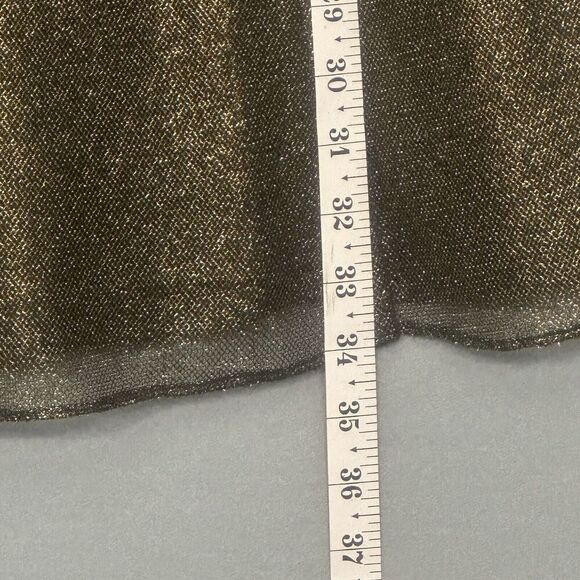 Aidan Aidan Mattox Womens Dress 6 Black Gold Metallic Sparkle Mini Fairygrunge - Picture 10 of 16